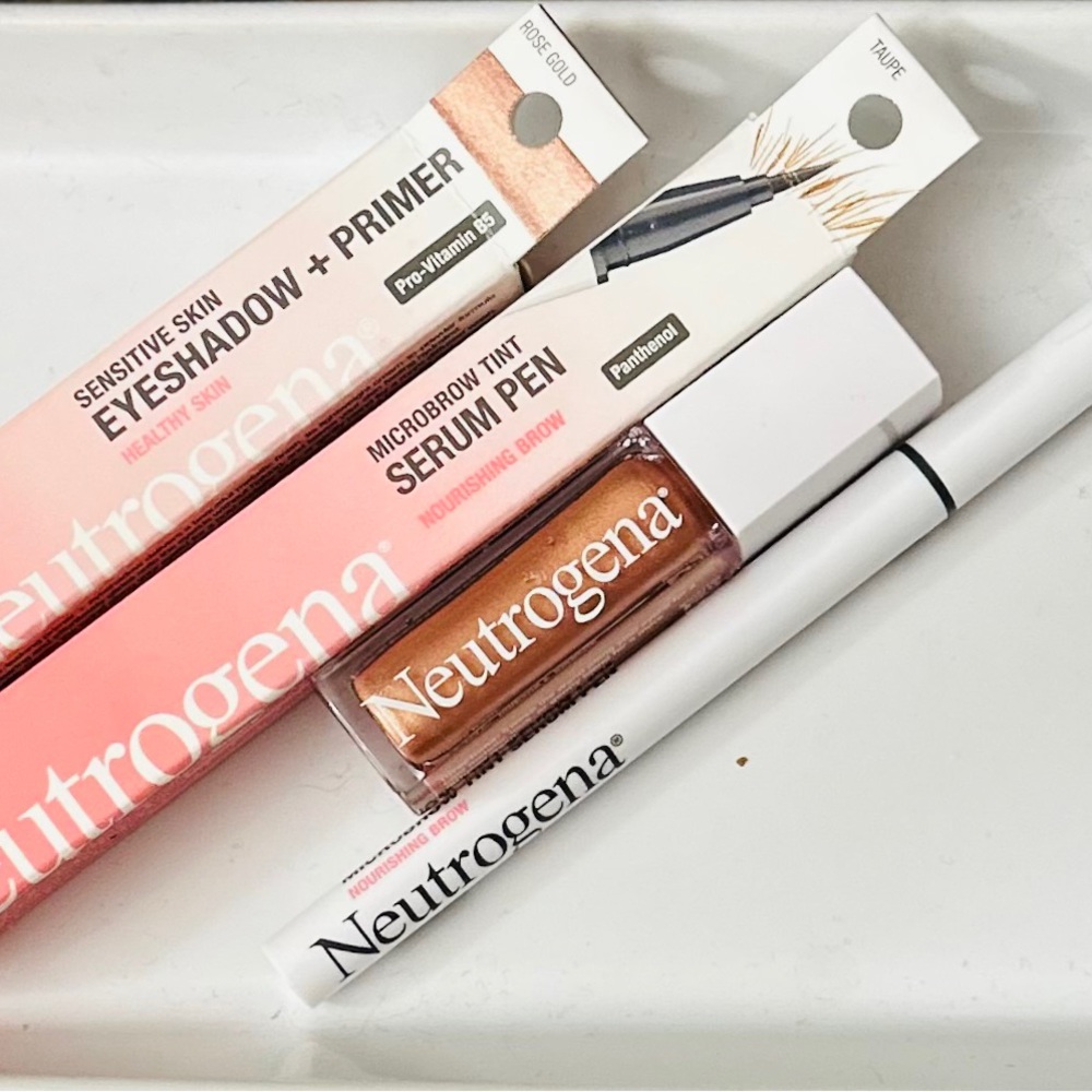 Neutragena Bundle: Taupe Microbrow Tint Serum Pen & Rose Gold Eyeshadow & Primer